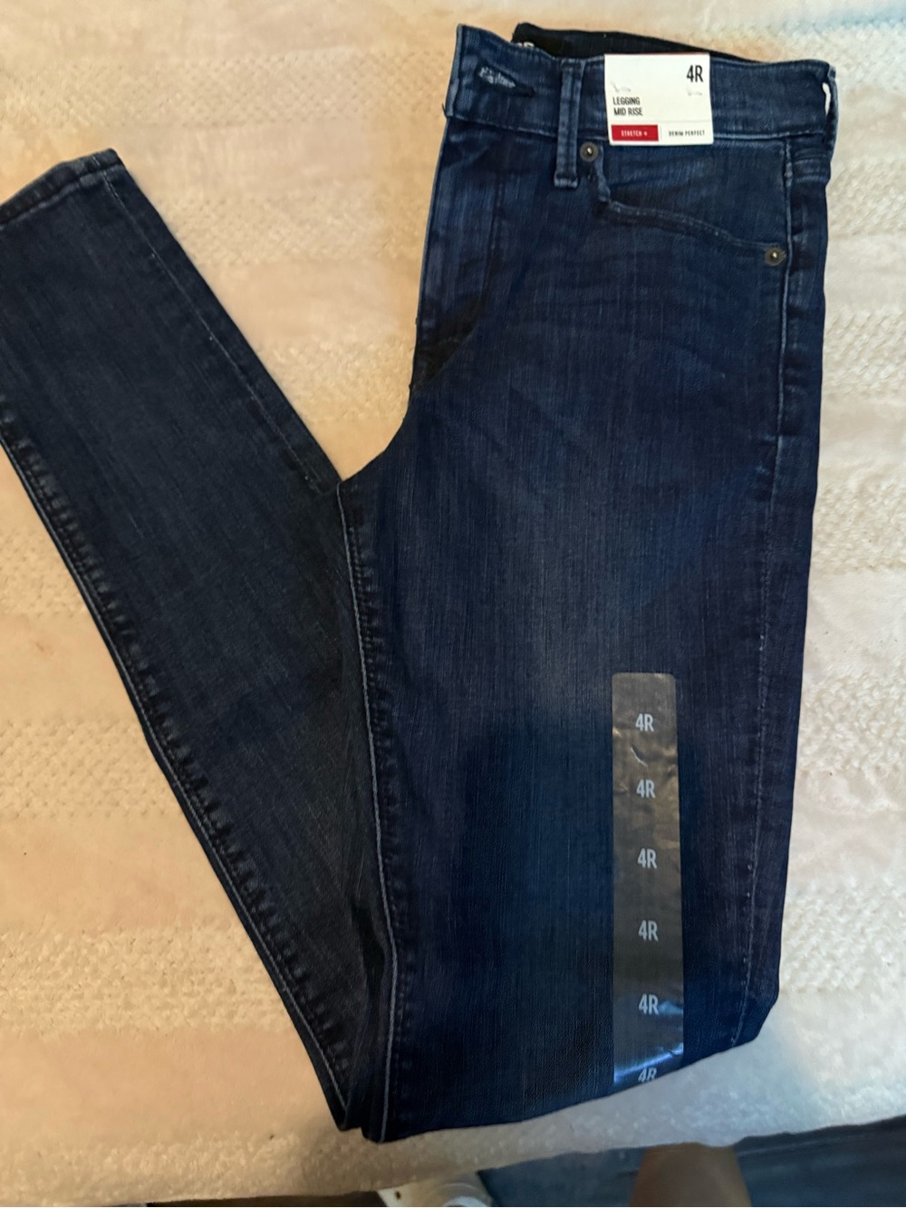 Express Dark Indigo Legging Jeans - Blue